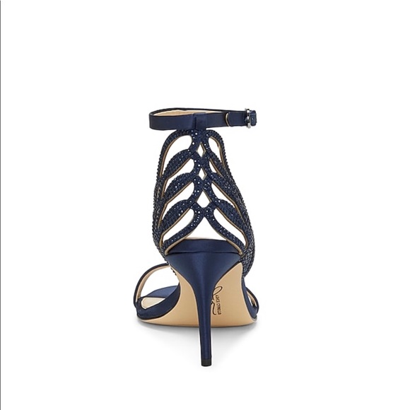 Vince Camuto Satin Rhinestone Heels - Picture 2 of 5